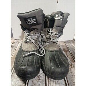 BOOTS Size 7 Old Mill Suede/Leather winter insulated BLACK GRAY THERMOLITE.